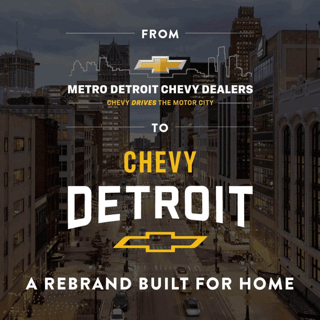 The new Chevy Detroit brand identity