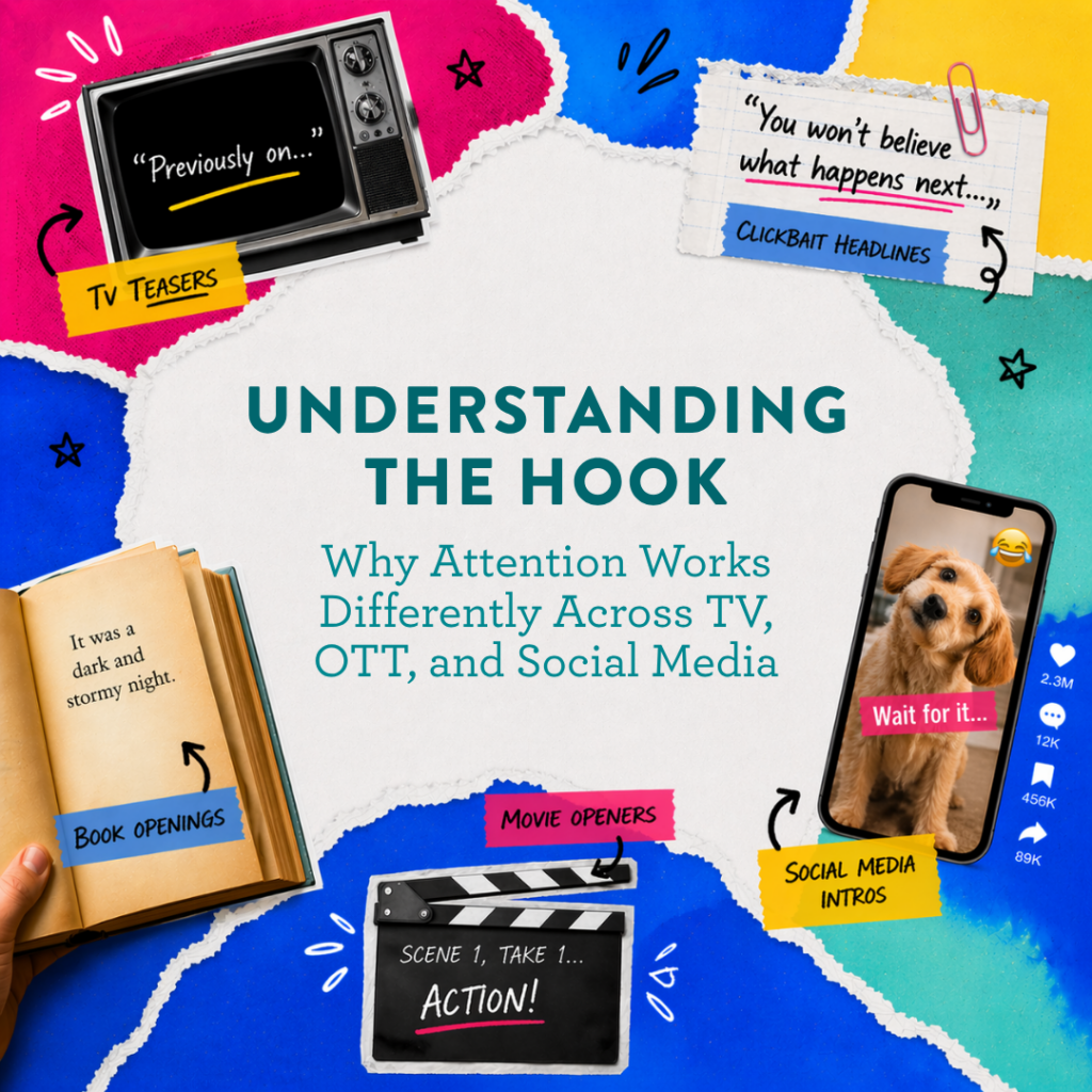 How Hooks Work Differently Across TV, OTT, and Social Media