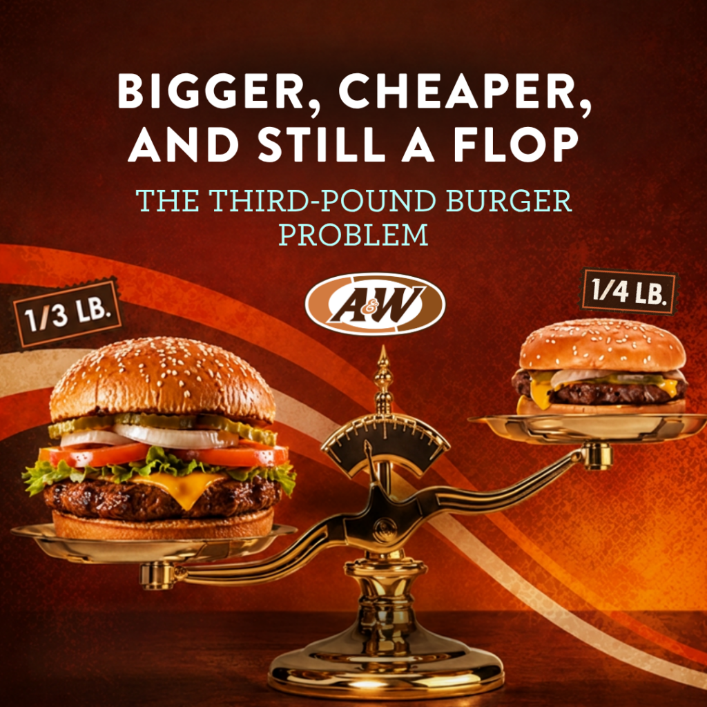 A&W 1/3lb Burger: A Marketing Lesson in Making Value Obvious