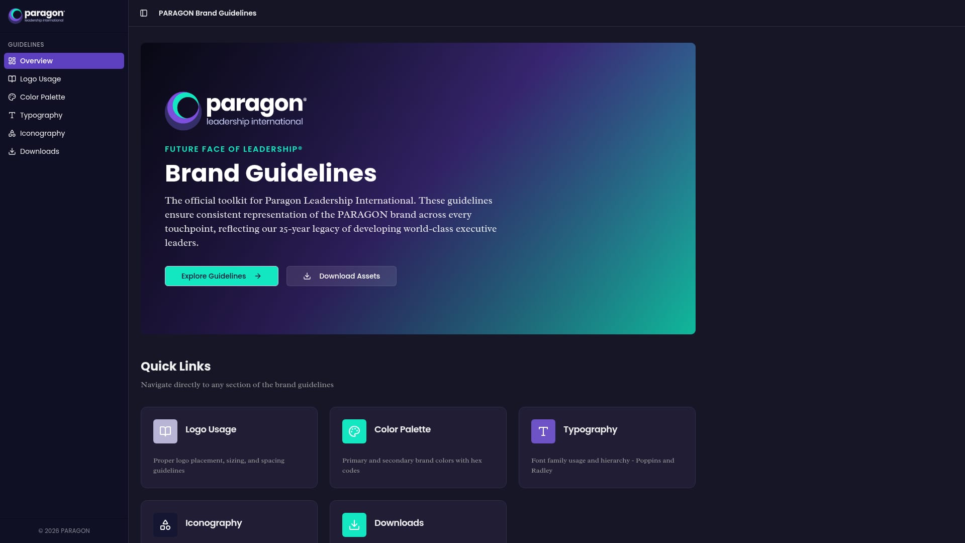 Paragon brand guidelines: overview