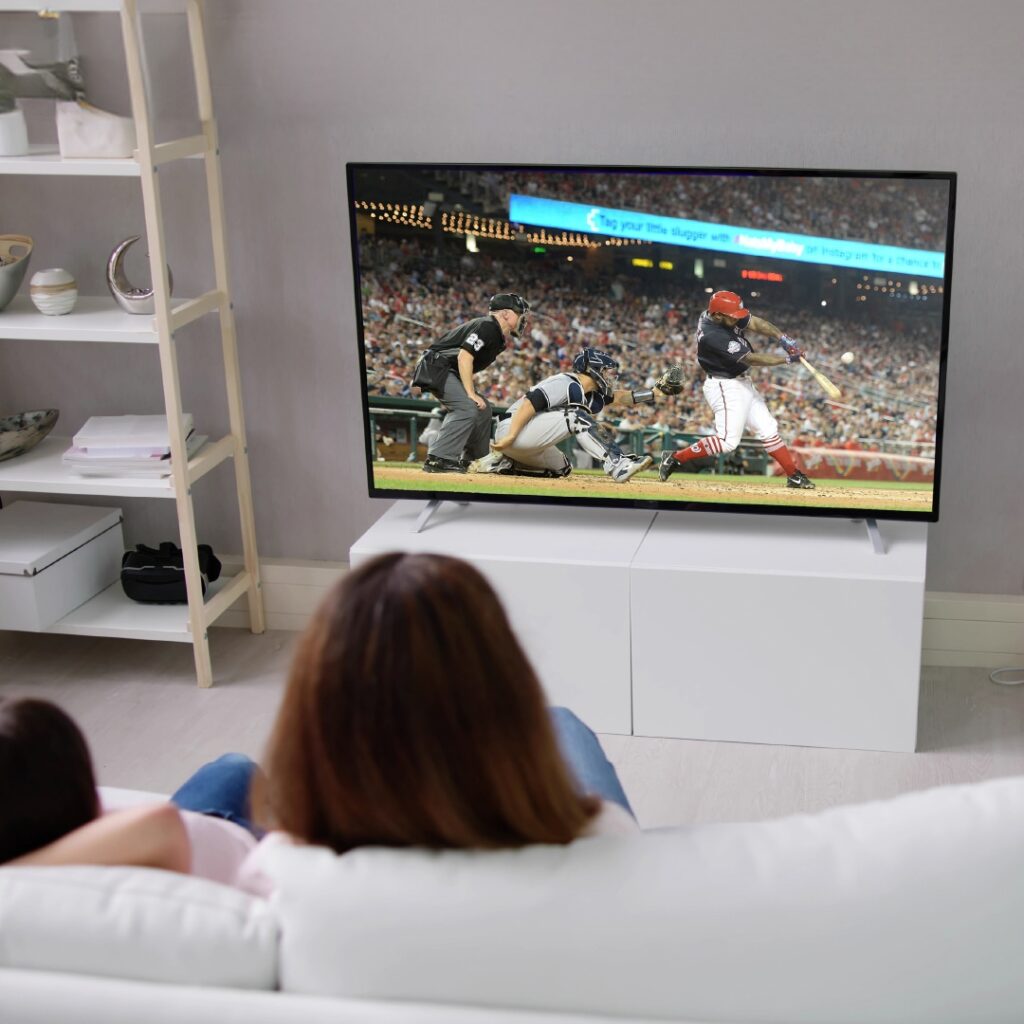 Linear Advertising Strategy - Watching baseball on TV