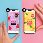 A/B Testing Marketing Optimization - An ad a/b test across phones