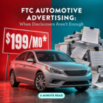 FTC Automotive Advertising: When Disclaimers Aren't Enough 6-Minute Read